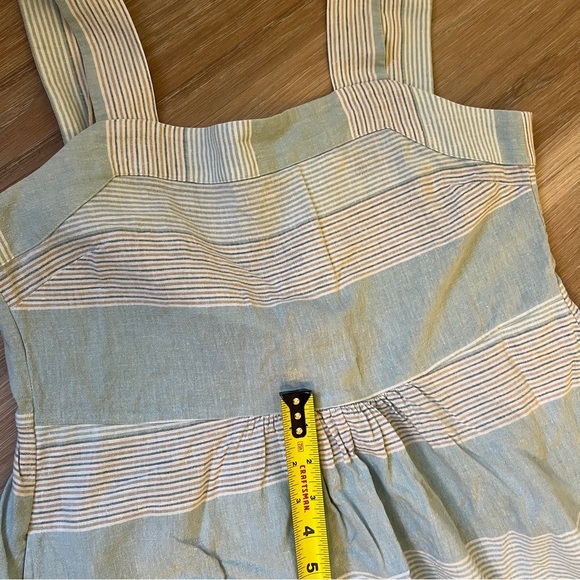 Patagonia Garden Island Blue White Stripe Midi Dress Women’s Small hemp - Picture 5 of 10